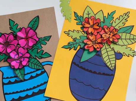 Margaret Preston Inspired Paper Flower Collage | Artist Inspired Activity - Zart Art