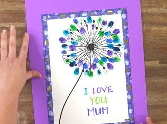 Mother's Day Fingerprint Artwork & Card - Zart Art