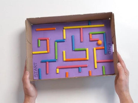 Paper Straw Box Maze - Zart Art