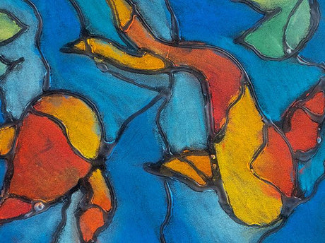 Chalk Pastel Drawing with PVA Glue Resist - Zart Art