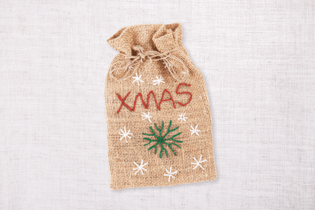 Christmas Hessian Gift Bag - Zart Art