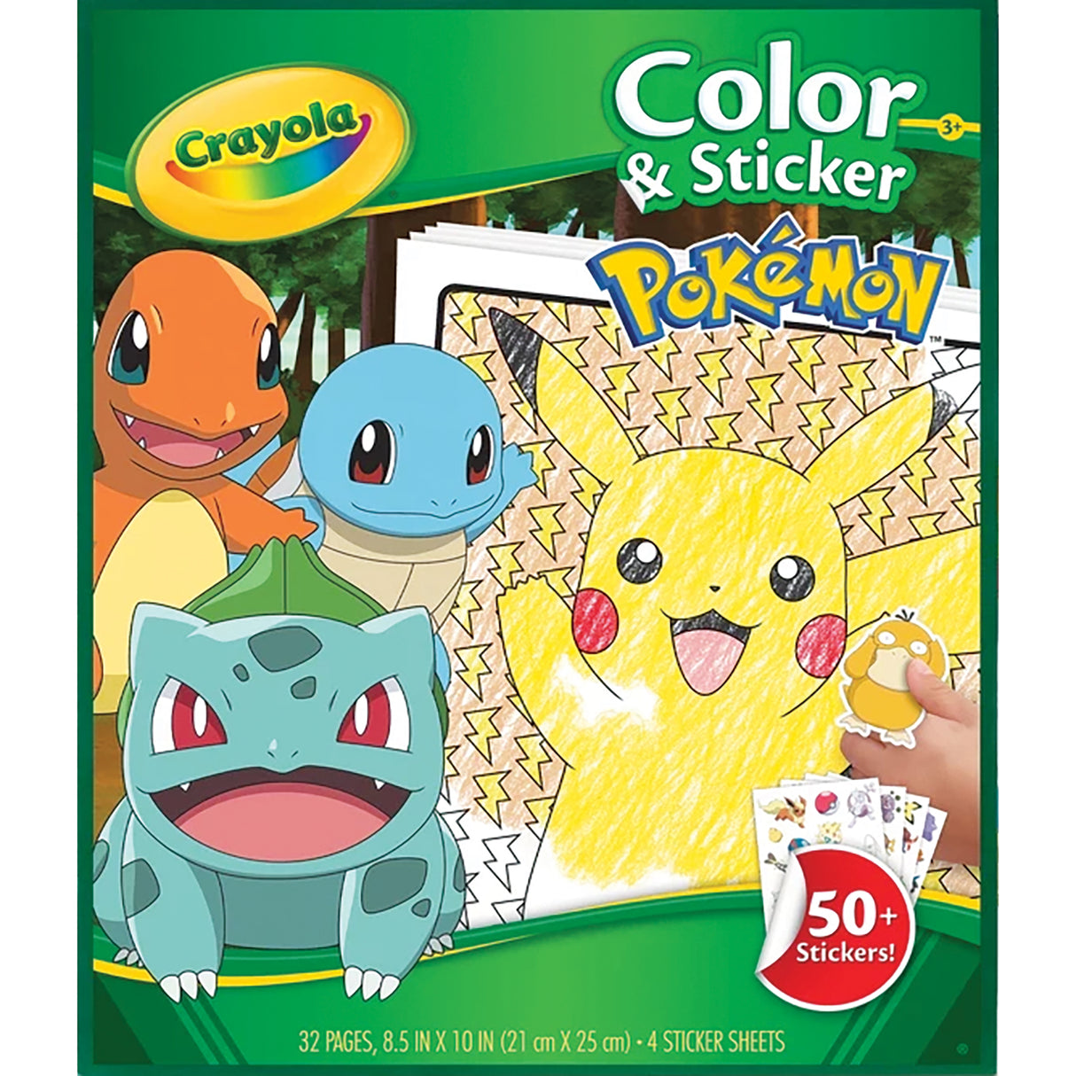 Crayola Colour & Sticker Book - Pokémon