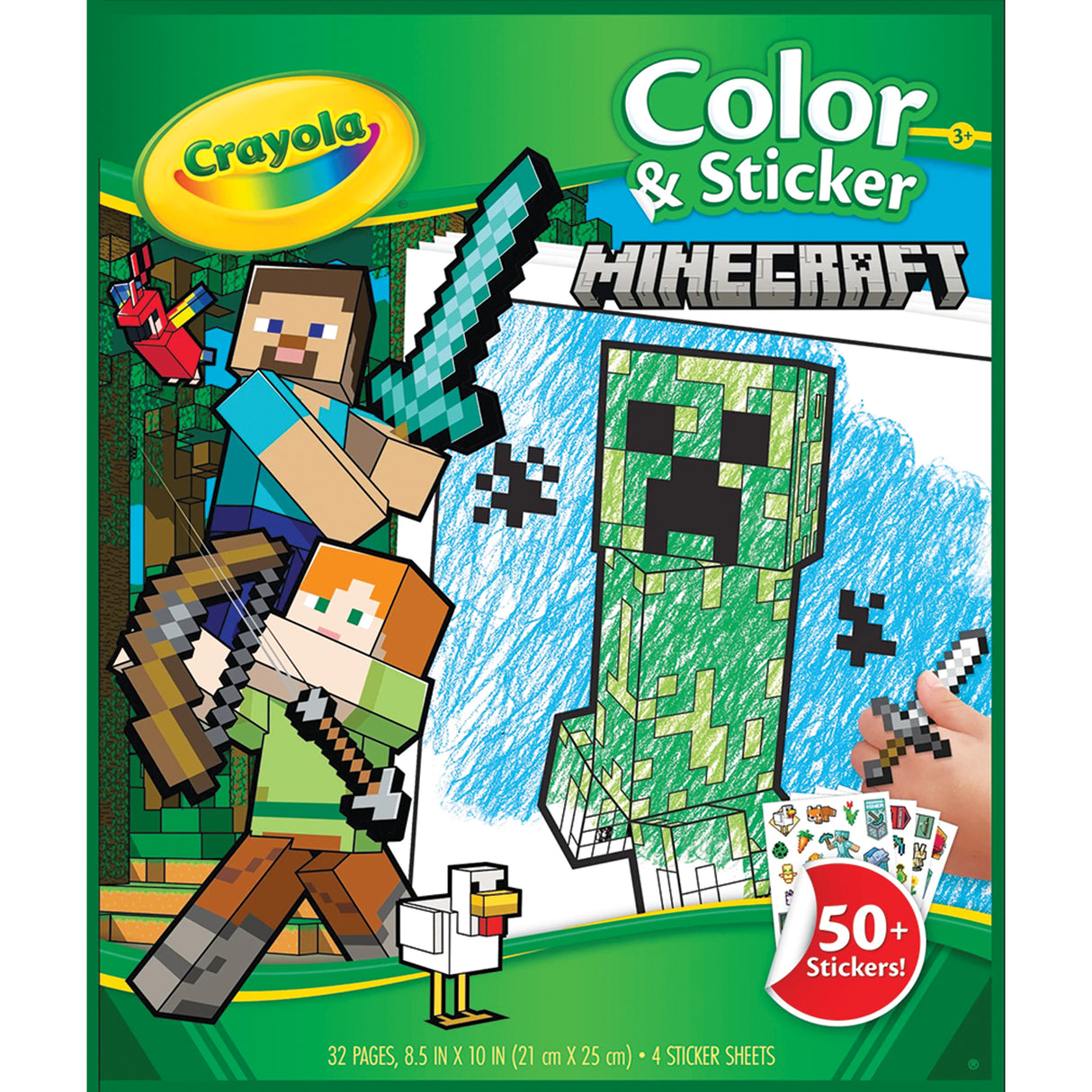 Crayola Color & Sticker Book - Minecraft