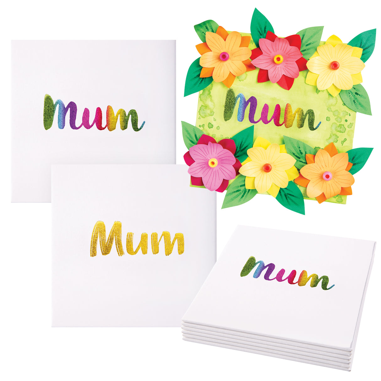 DIY Foil Mother's Day Canvas Pack of 6 - Zart