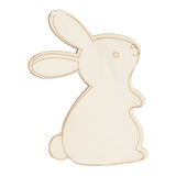 Wooden Easter Rabbit Shapes Pack of 4 - Zart