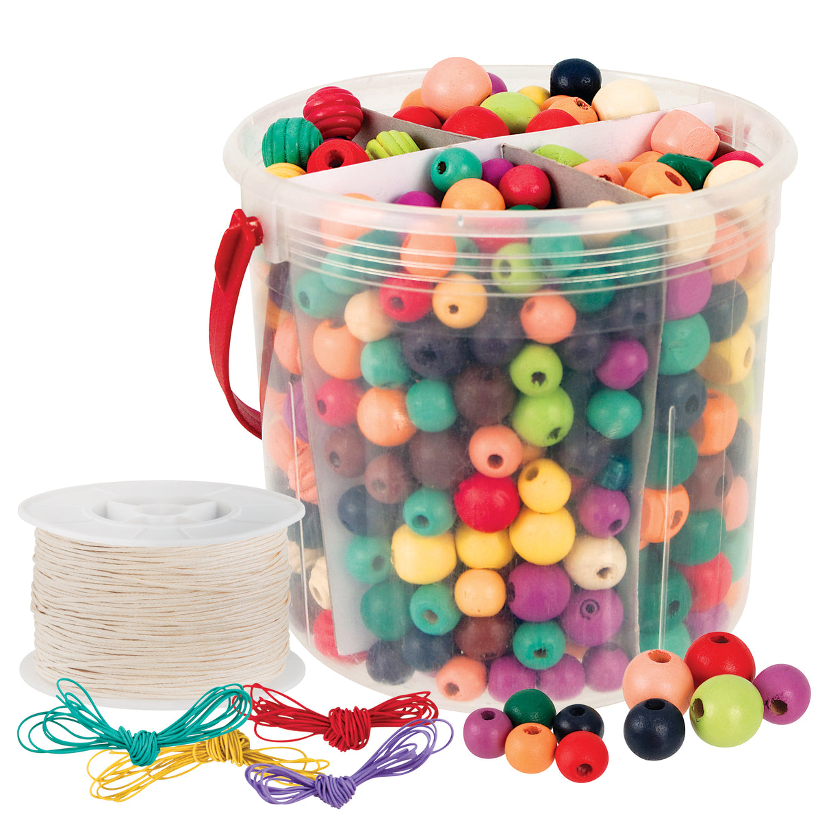 Wooden Bead Bright Jewellery Pack - Zart