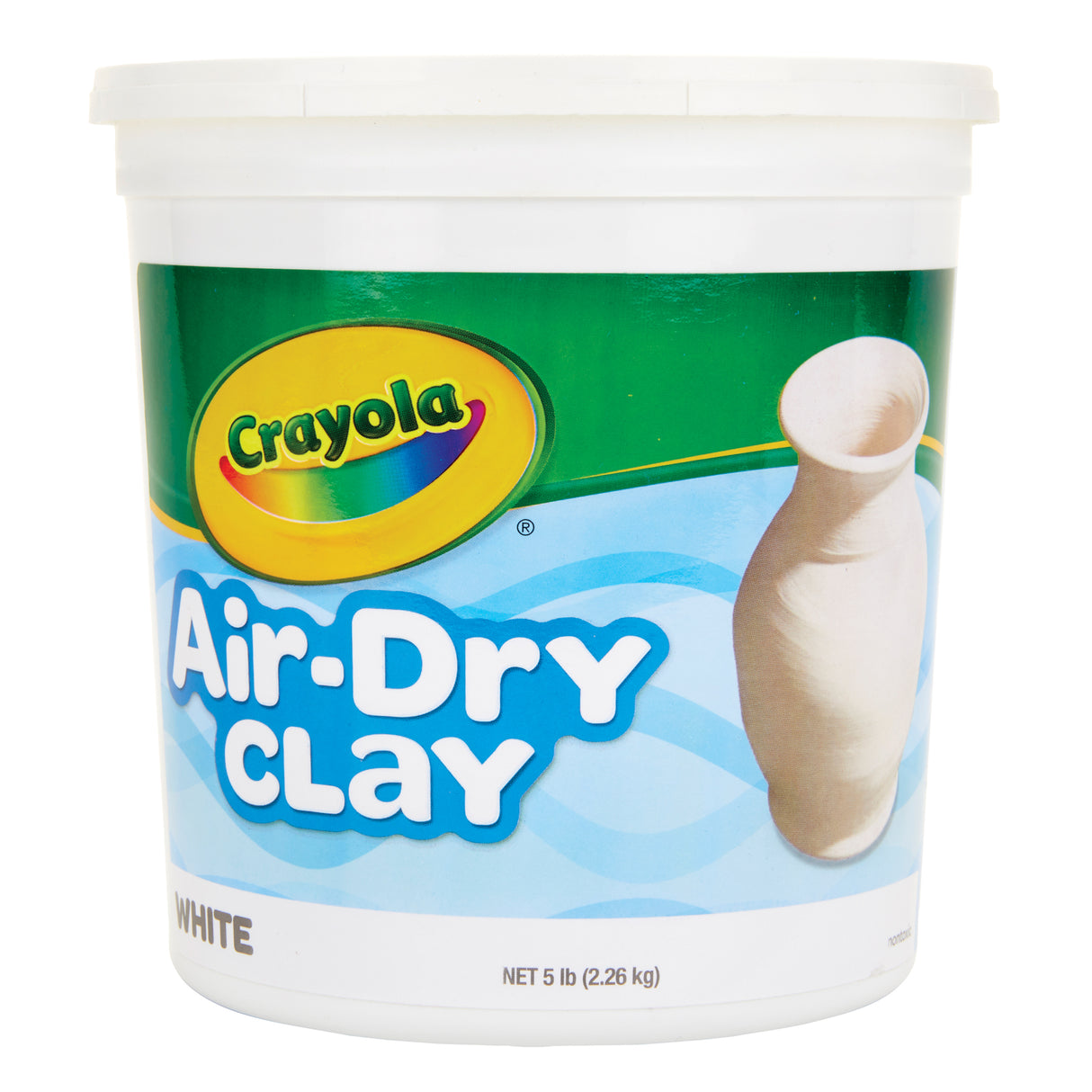 Crayola Air Dry Clay White 2.26kg - Zart