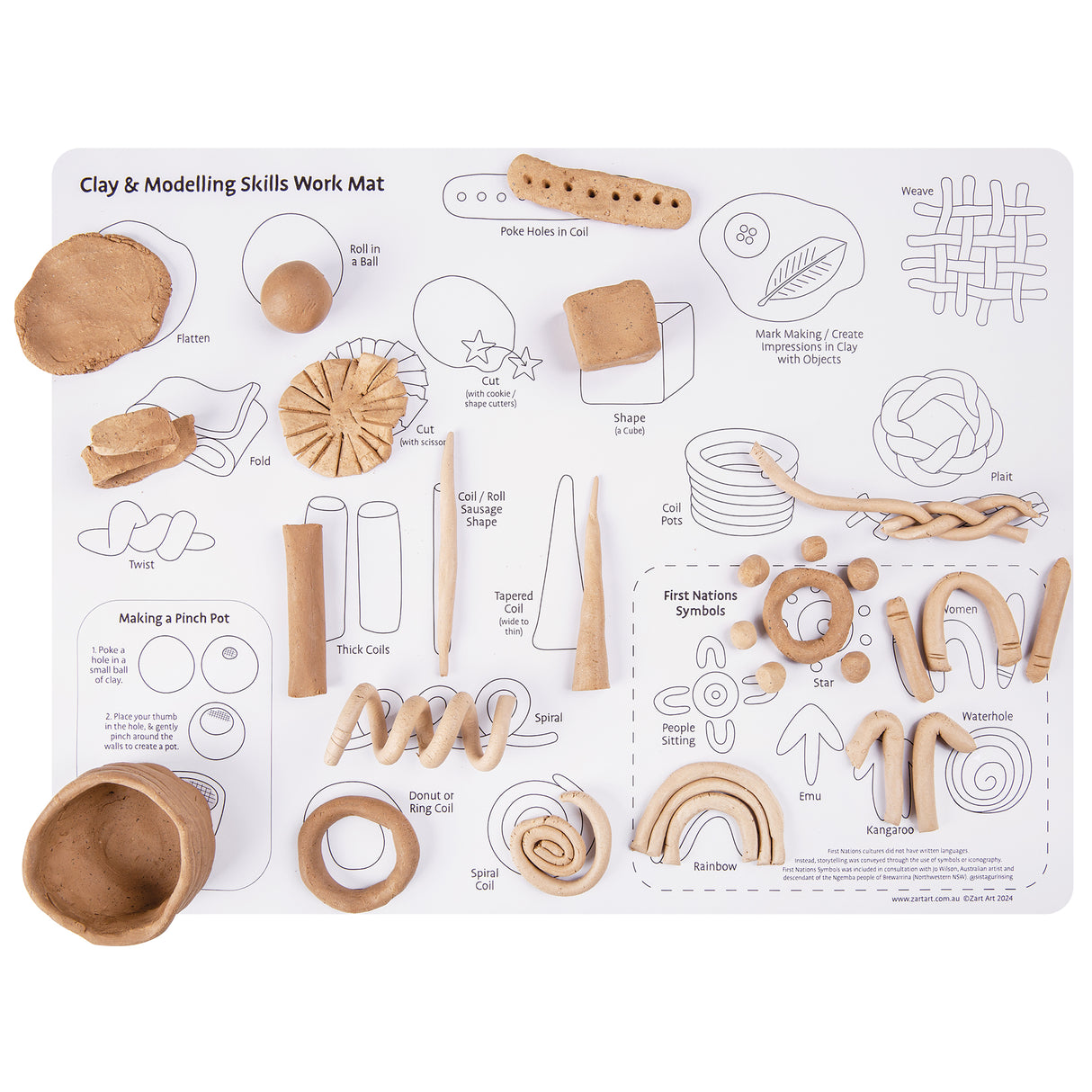 Clay and Modelling Skills Mat - Zart