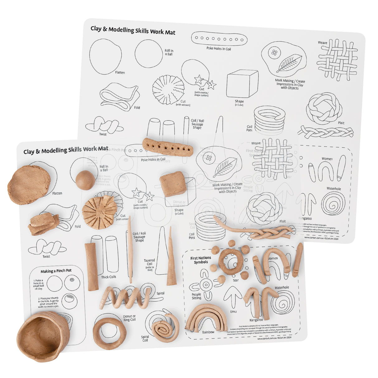 Clay and Modelling Skills Mat - Zart