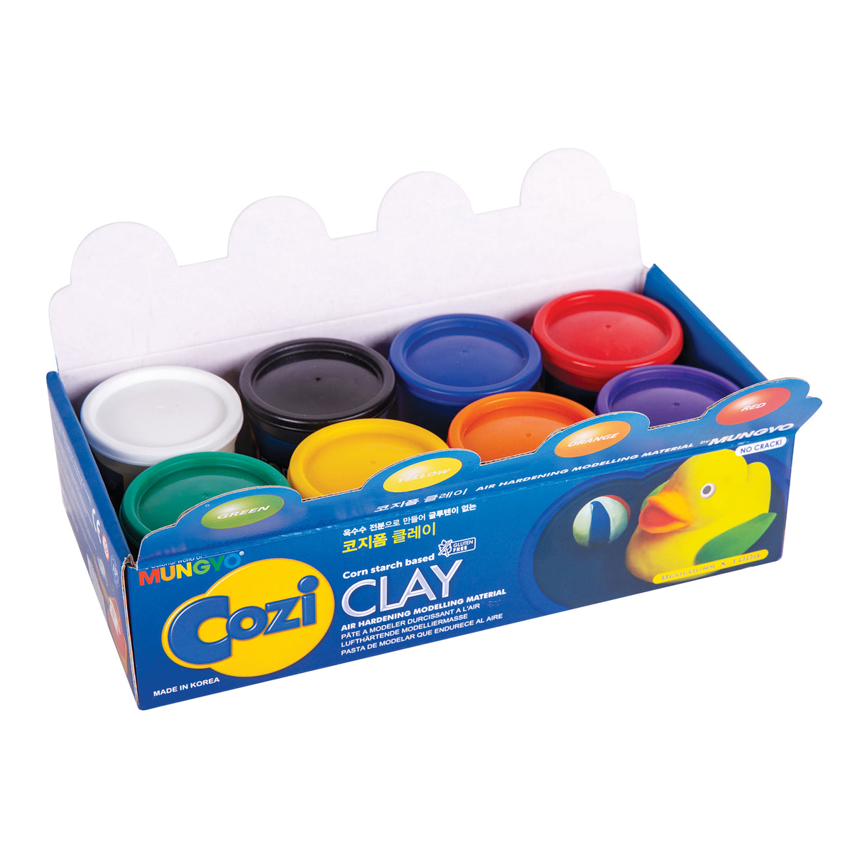 Cozi Form Air Dry Modelling Clay Pack of 8 Colours