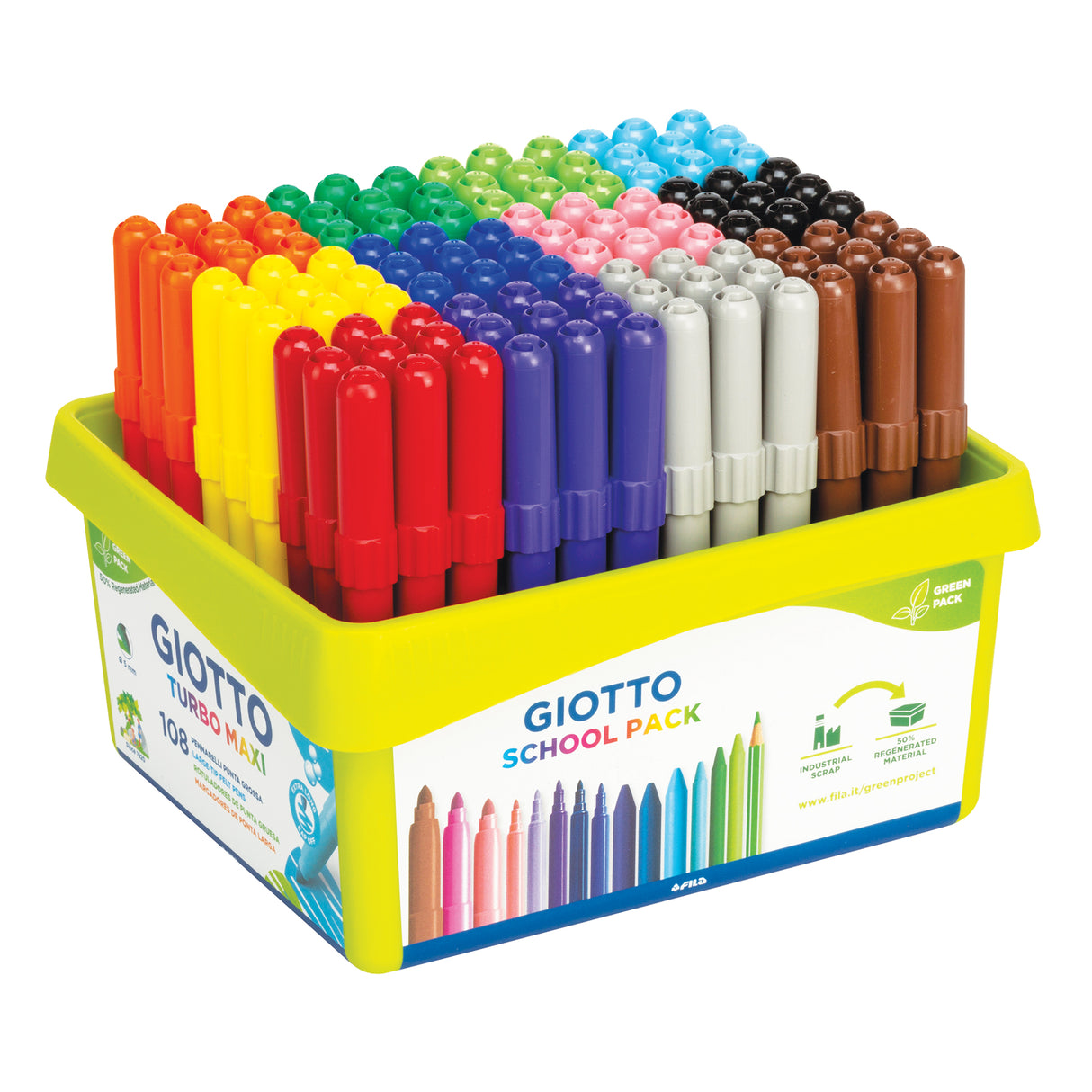 Giotto Turbo Maxi Markers Classpack of 108