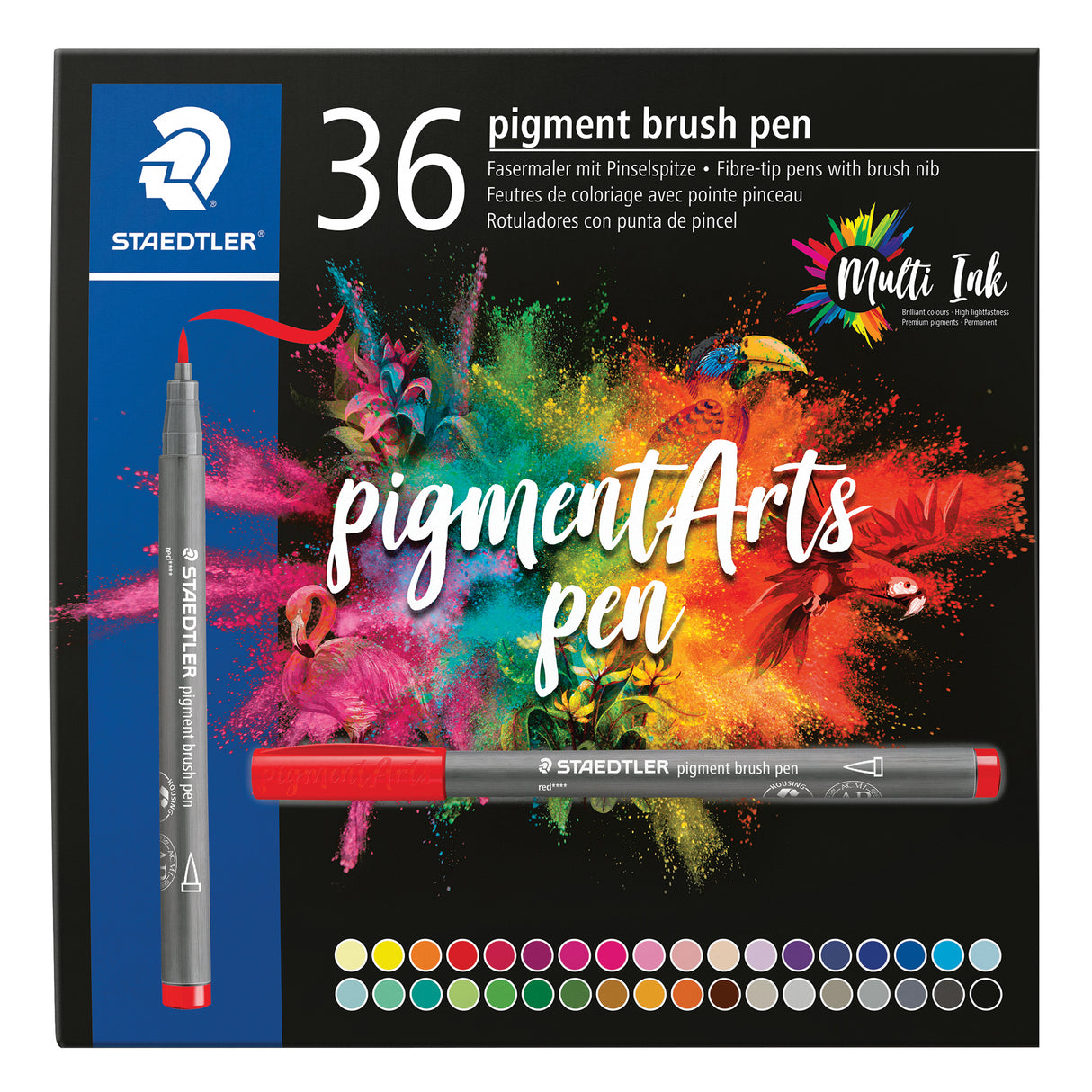 Staedtler Pigment Arts Brush Pens Pack of 36