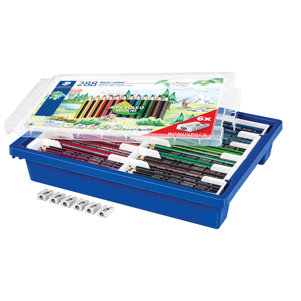 Staedtler Noris Coloured Pencils with Tote Tray Classpack of 288