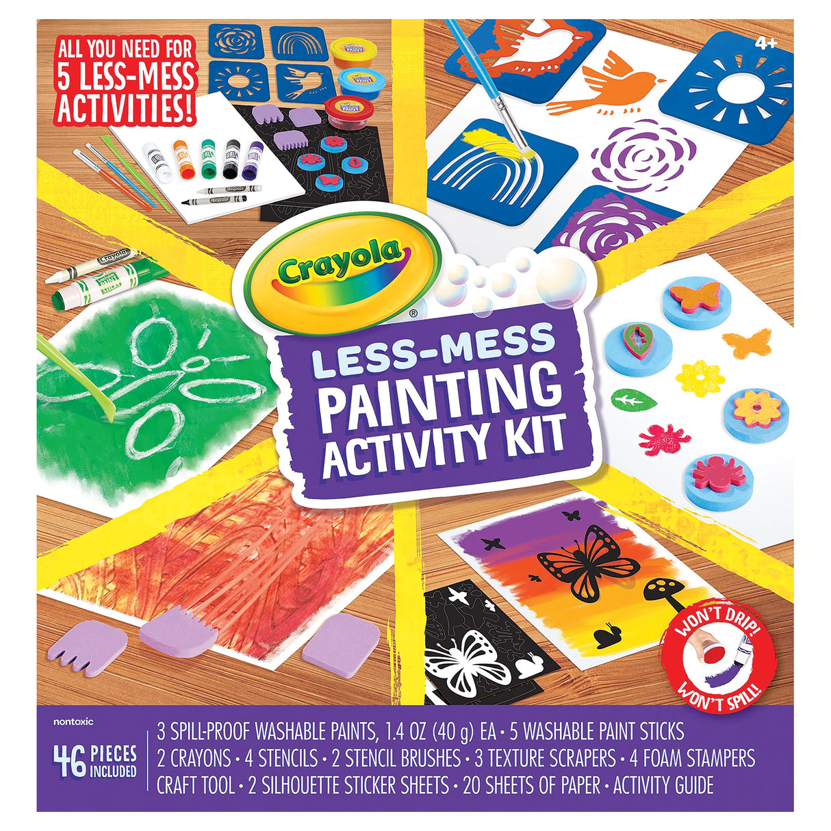 Crayola Less Mess Painting Activity Kit