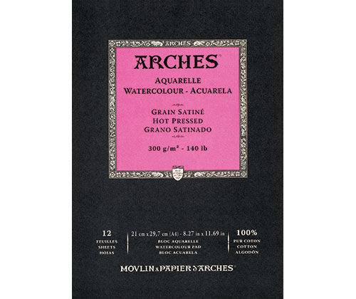 Arches Watercolour Paper Pad 300gsm Smooth - Zart