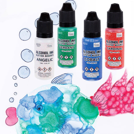 Couture Creations Glitter Alcohol Ink 12mL - Zart