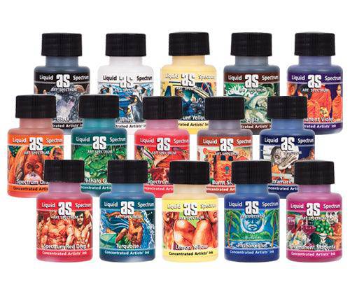 Art Spectrum Liquid Spectrum Ink 50mL Set of 15 - Zart