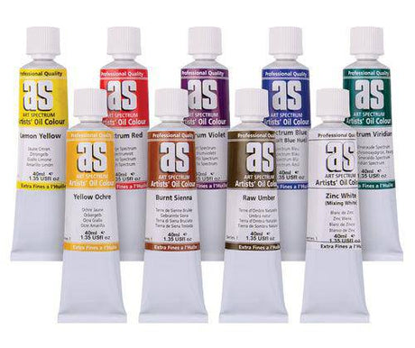 Art Spectrum Oil Paint Set 40mL Pack of 9 - Zart