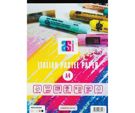 Art Spectrum Pastel Pad 220gsm A4 15 Sheets Greys - Zart