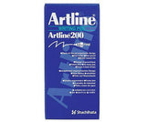 Artline 200 Fineliner Black Pack of 12 - Zart