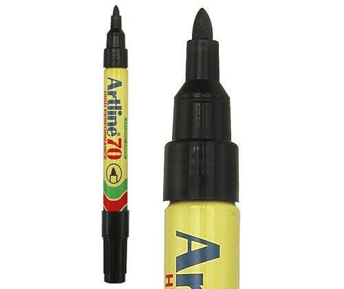 Artline 70 Marker 1.5mm Black Pack of 12 - Zart