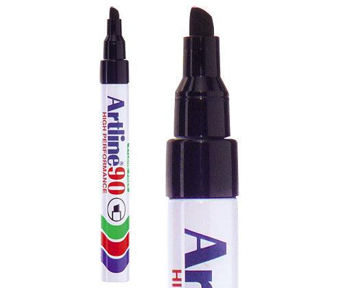 Artline 90 Marker 5mm Black Pack of 12 - Zart