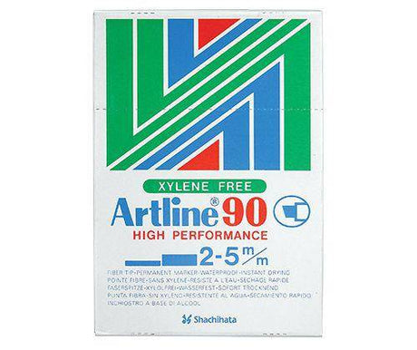 Artline 90 Marker 5mm Black Pack of 12 - Zart