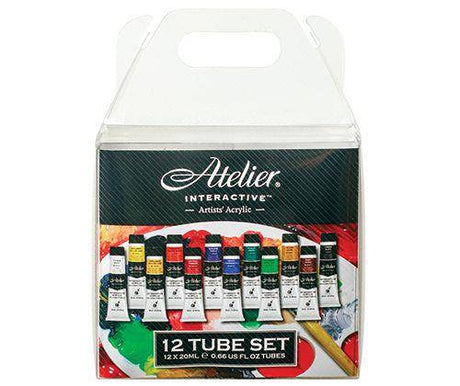 Atelier Acrylic Paint Set 20mL Pack of 12 - Zart