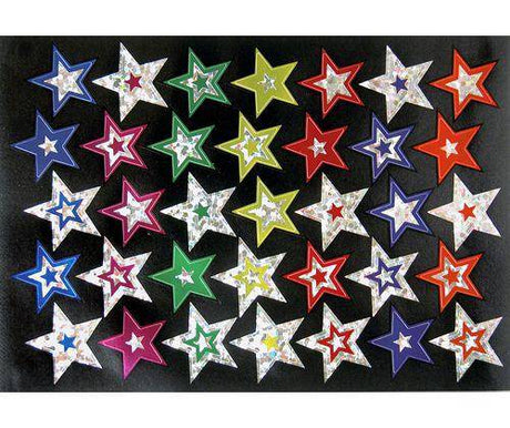 Foil Sticker Star Rainbow Pack of 105 - Zart