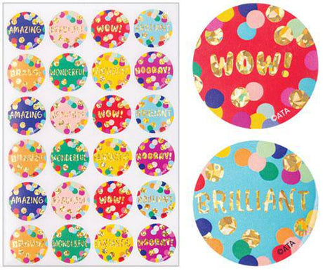 Reward Stickers Confetti Pack of 72 - Zart