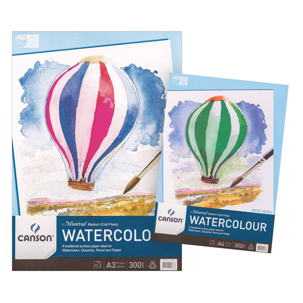 Montval Watercolour Paper Pad 300gsm Medium - Zart