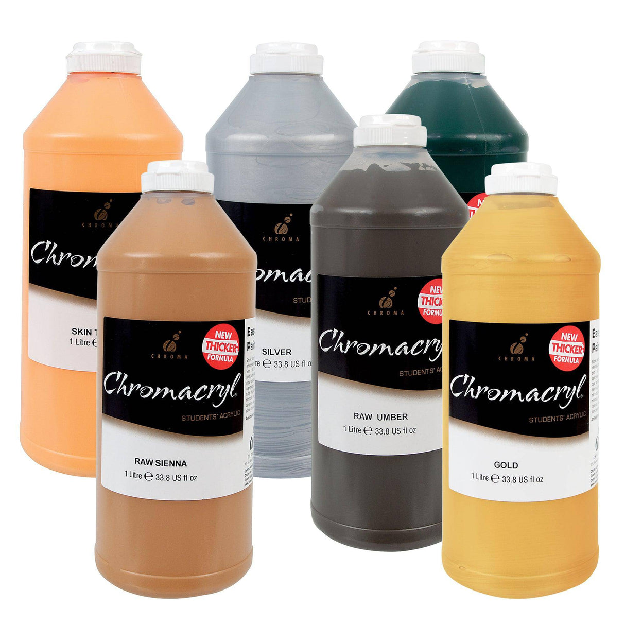 Chromacryl Acrylic Paint 1L Bottles - Zart