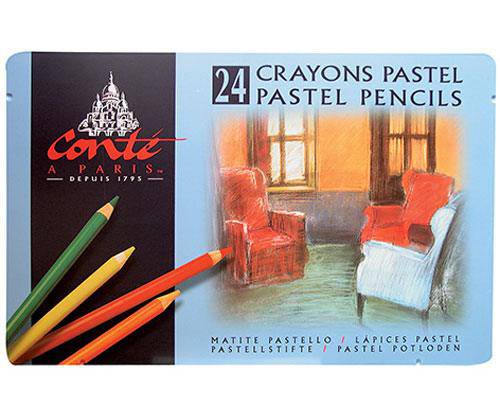 Conte Pastel Pencil Assorted Pack of 24 - Zart