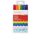 Copic Ciao Marker Set Primary Pack of 6 - Zart