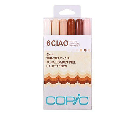 Copic Ciao Marker Set Skin Pack of 6 - Zart