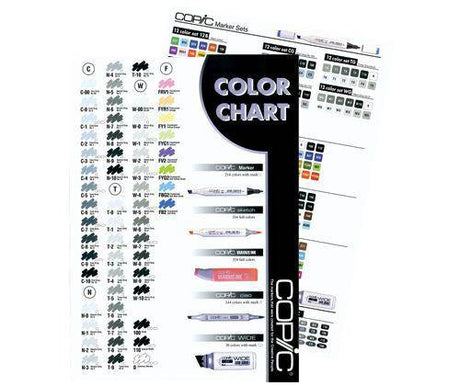 Copic Colour Chart - Zart