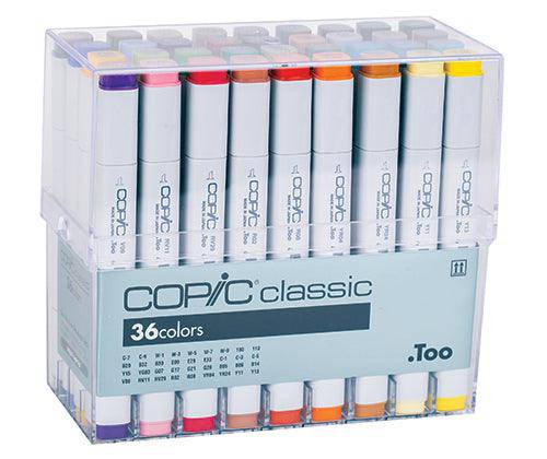 Copic Markers Assorted Pack of 36 - Zart