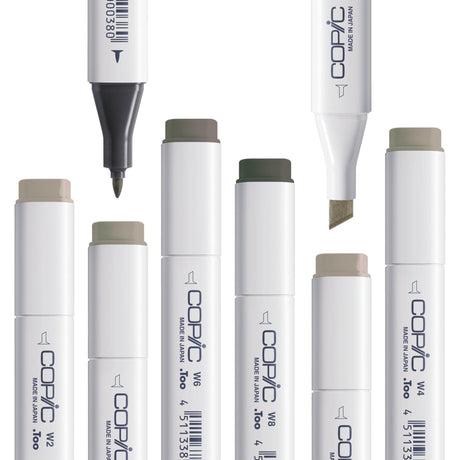 Copic Classic Markers - W Warm Greys - Zart