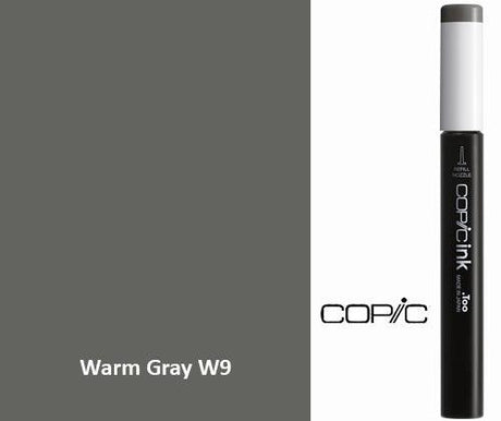 Copic Refill Ink - W Warm Grey 12mL - Zart