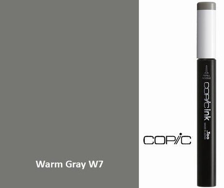 Copic Refill Ink - W Warm Grey 12mL - Zart