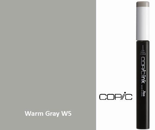 Copic Refill Ink - W Warm Grey 12mL - Zart