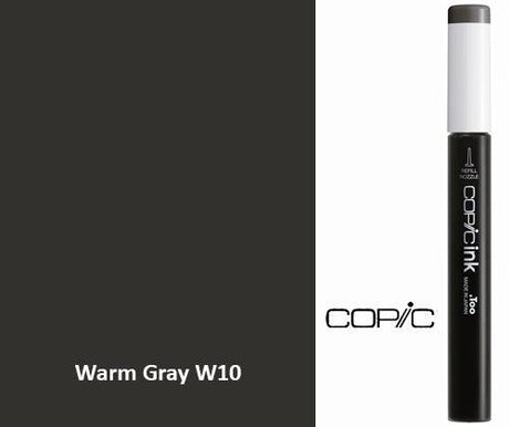 Copic Refill Ink - W Warm Grey 12mL - Zart