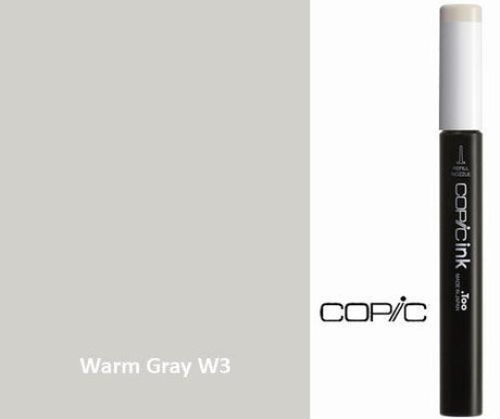 Copic Refill Ink - W Warm Grey 12mL - Zart