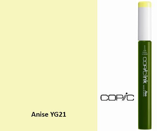 Copic Refill Ink - YG Yellow Greens 12mL - Zart