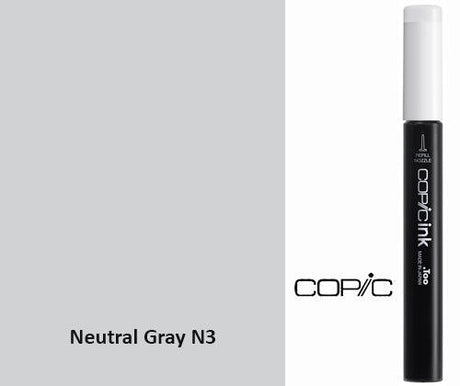 Copic Refill Ink - N Neutral Grey 12mL - Zart