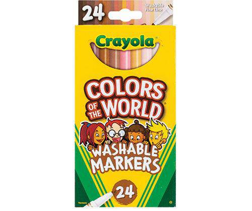 Crayola Colours of the World Fineline Markers Pack of 24 - Zart