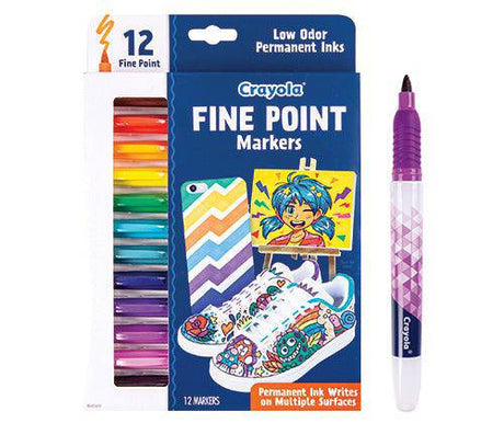 Crayola Fine Point Markers Pack of 12 - Zart