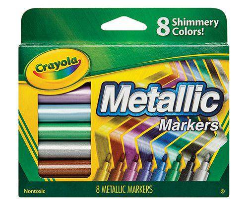 Crayola Markers Metallic Coloured Pack of 8 - Zart