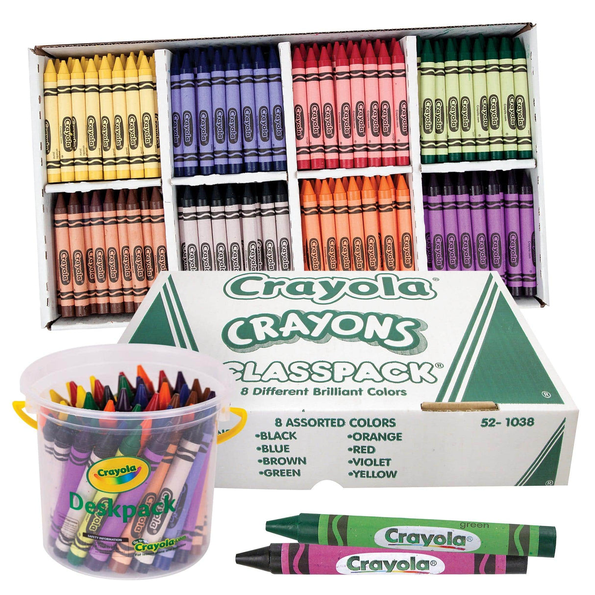 Crayola Large Coloured Crayons - Zart