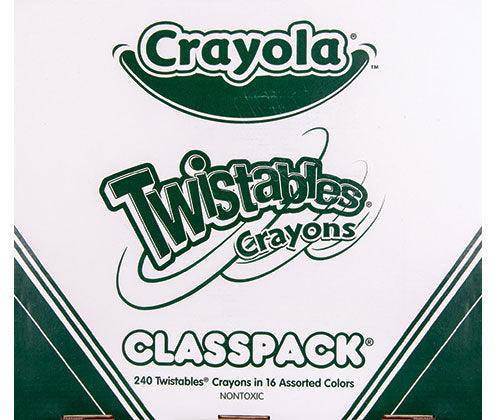 Crayola Twistables Crayons 16 Colours Classpack of 240 - Zart